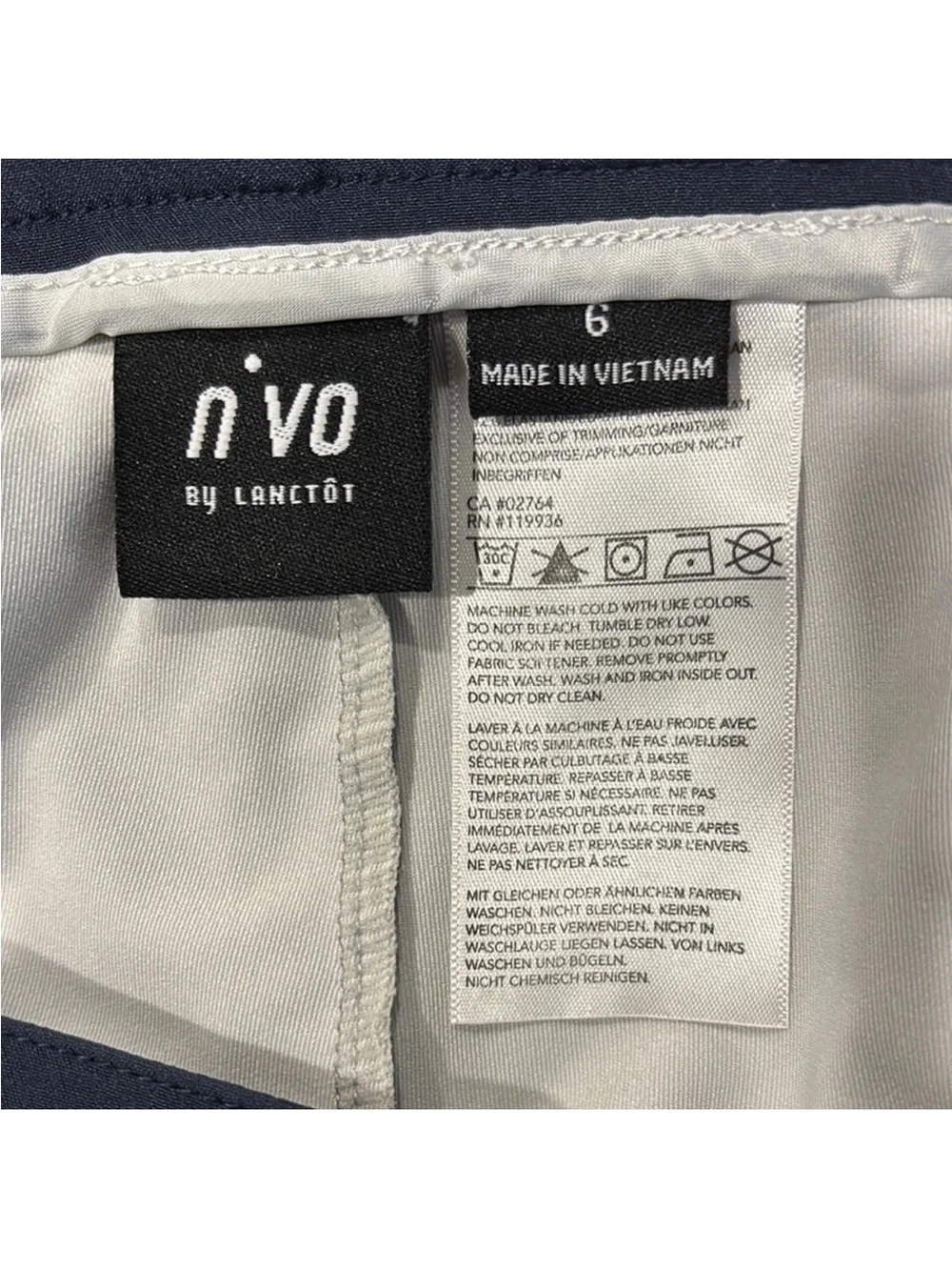 Women’s Navy Performance Skort with Zip Pockets